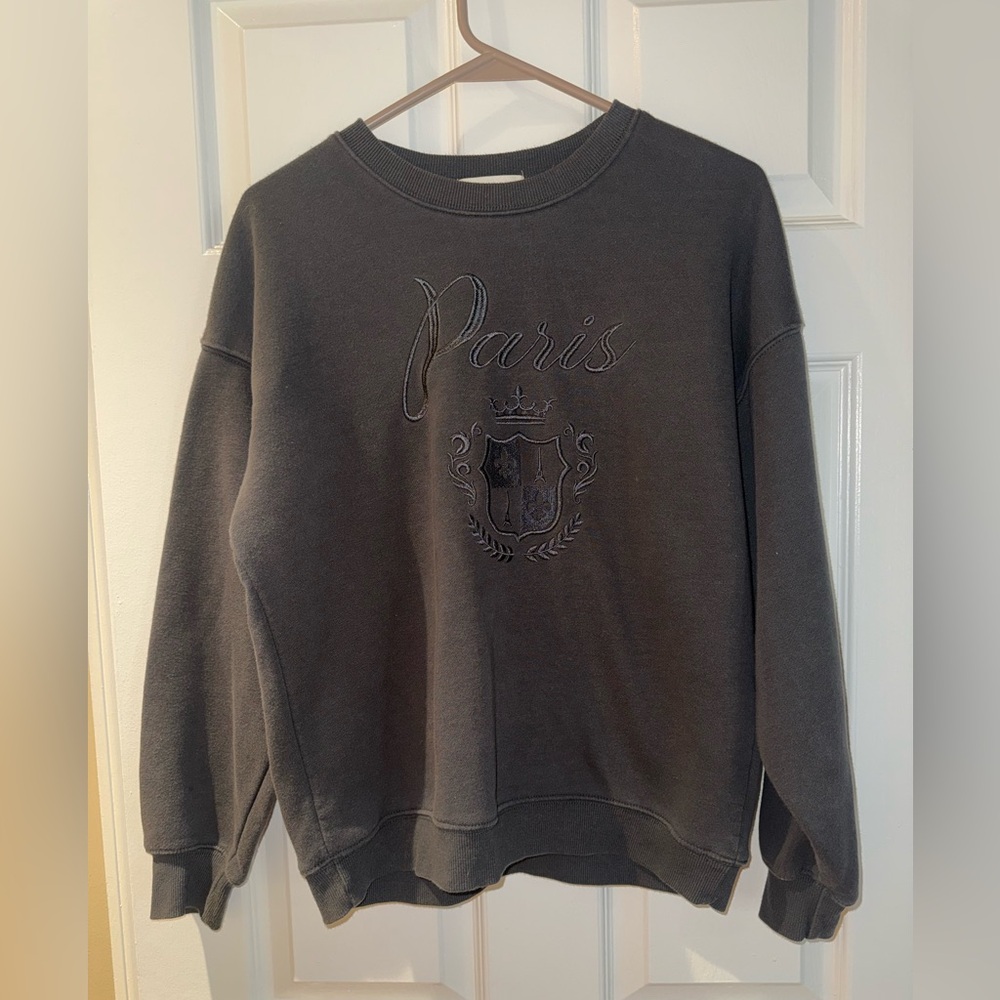 Like New Pristine State Of Mine Gray Paris Crewneck Pullover Size: Small - Picture 4 of 7